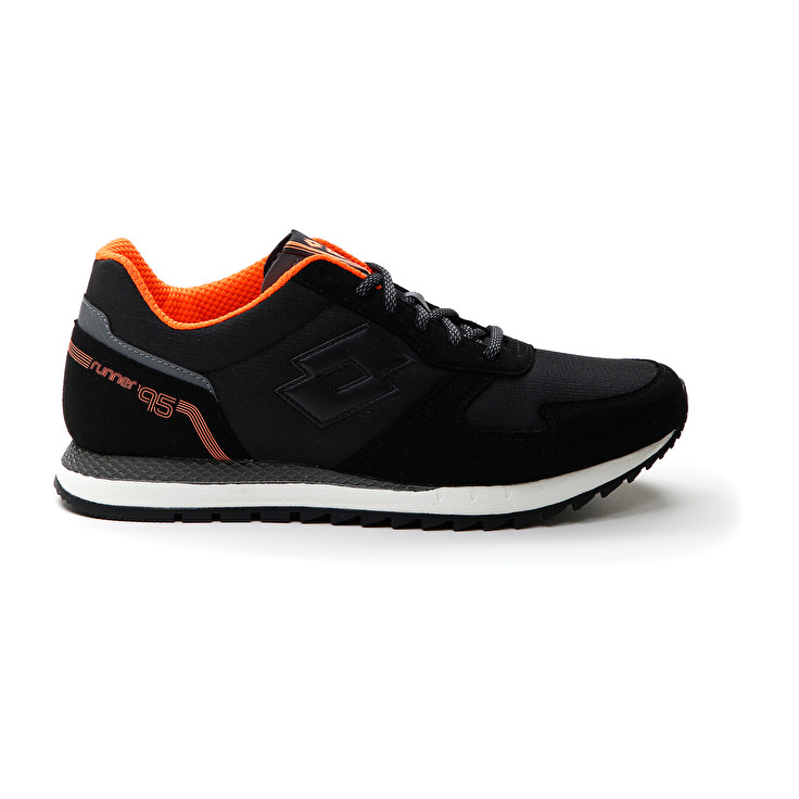 Men Lotto Runner \'95 Amf Sneakers Black / Grey | 79315-EHCY