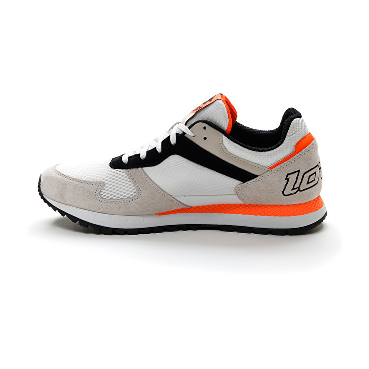 Men Lotto Runner Plus '95 Iii Sneakers White / Black | 93726-AZQE