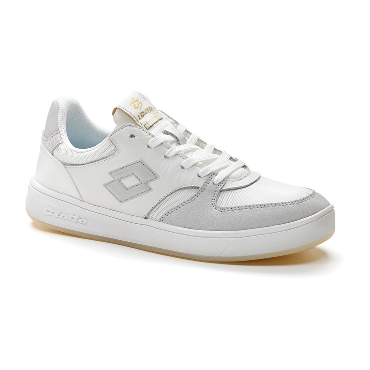 Men Lotto Sk-b 360 Amf Sneakers White / Light / Brown / Grey | 18596-HLUX