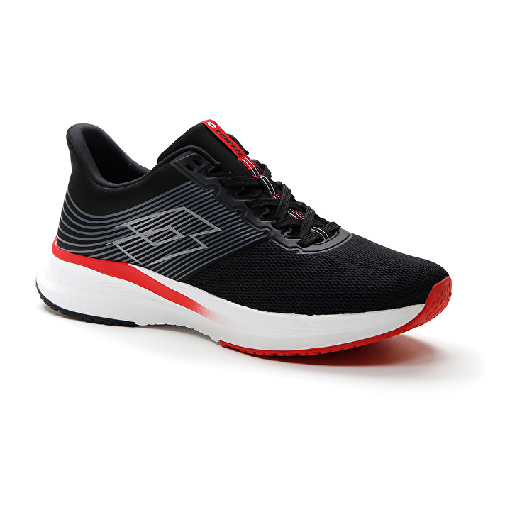 Men Lotto Speedevo 700 Running Shoes Black / Red | 21985-OWHZ