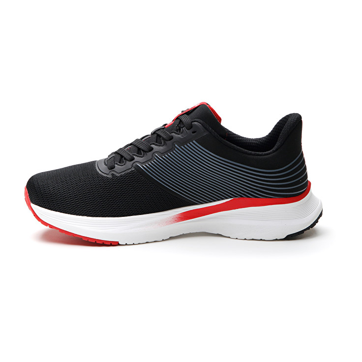 Men Lotto Speedevo 700 Running Shoes Black / Red | 21985-OWHZ