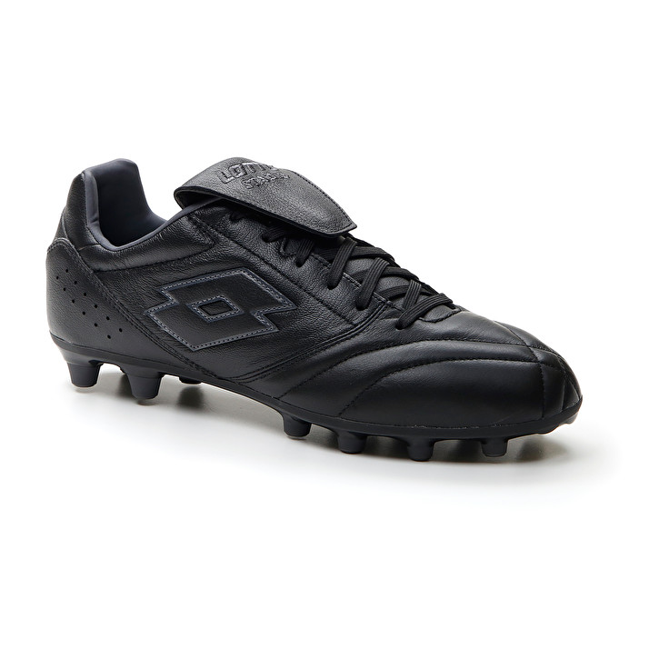 Men Lotto Stadio 200 Iii Fg Soccer Shoes Black | 30752-CXDP