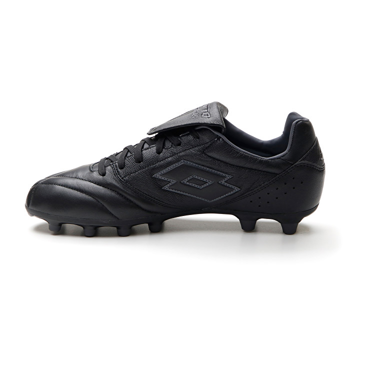 Men Lotto Stadio 200 Iii Fg Soccer Shoes Black | 30752-CXDP