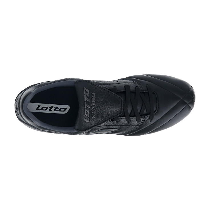 Men Lotto Stadio 200 Iii Fg Soccer Shoes Black | 30752-CXDP