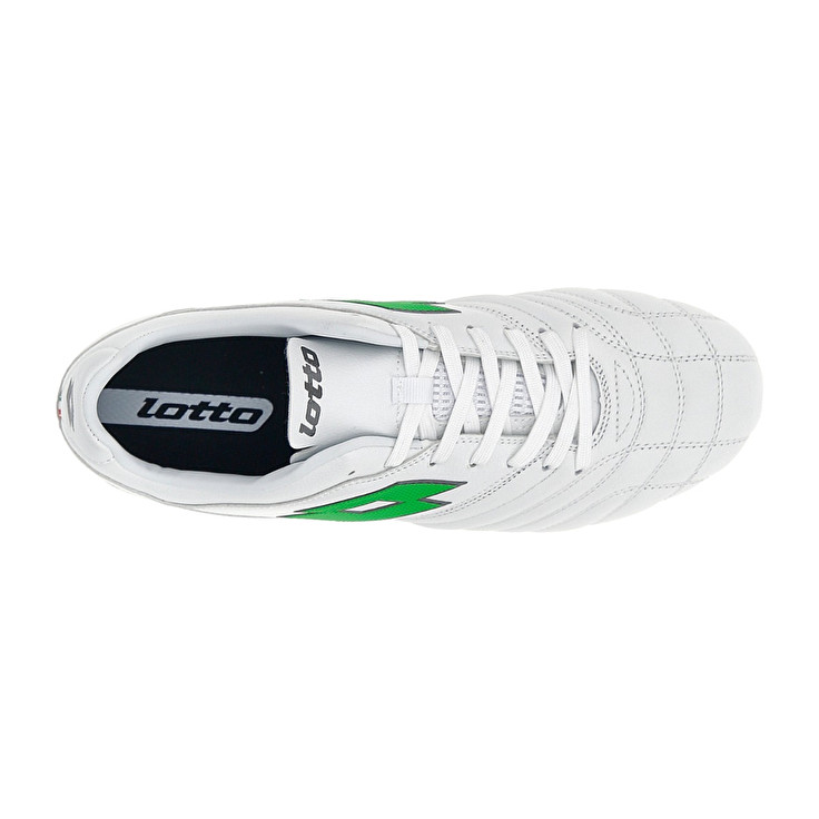 Men Lotto Stadio 300 Ii Agm Soccer Shoes White / Green | 04283-GFWQ