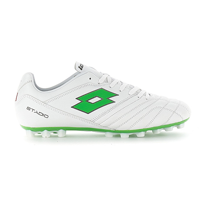 Men Lotto Stadio 300 Ii Agm Soccer Shoes White / Green | 04283-GFWQ