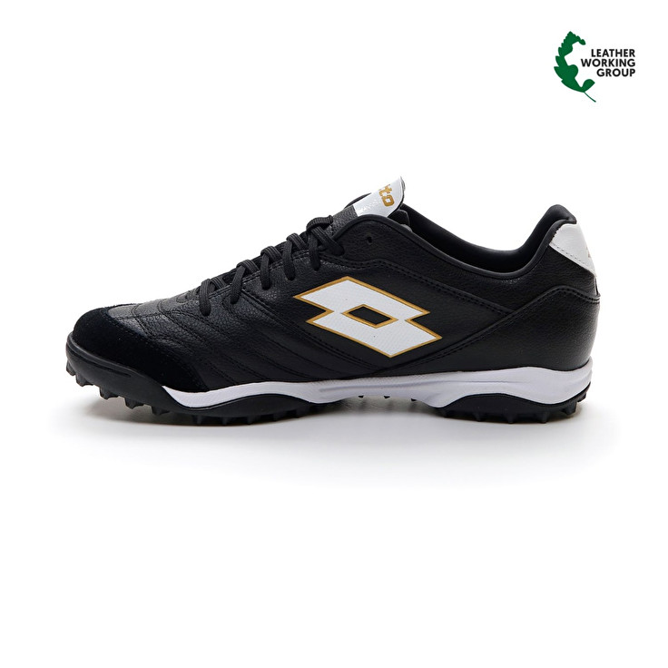 Men Lotto Stadio 300 Ii Tf Soccer Shoes Black / White / Light | 37421-DAMT