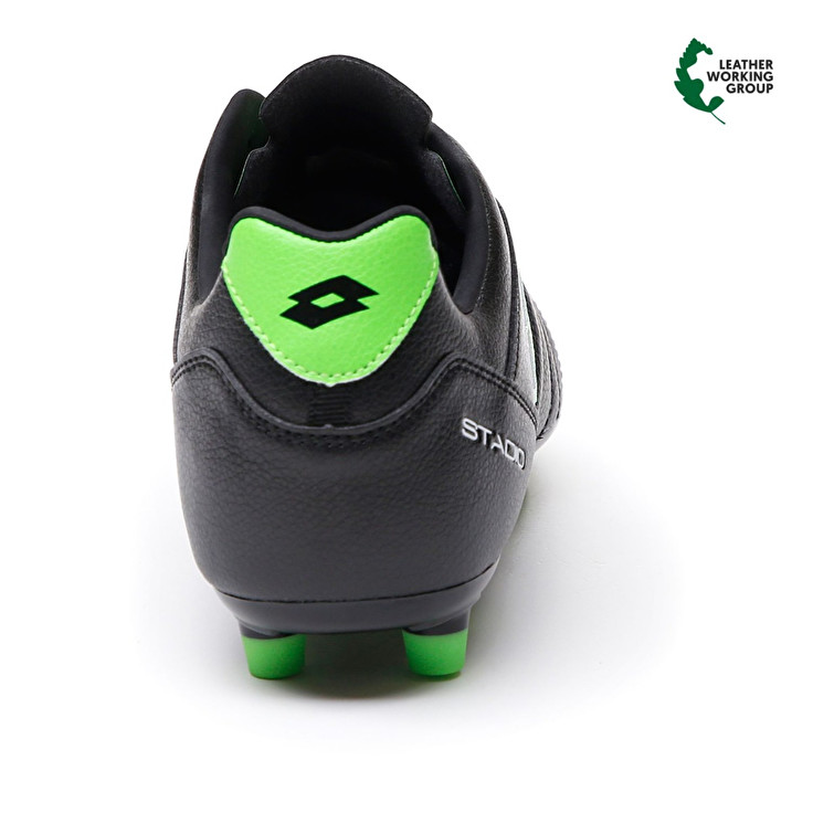 Men Lotto Stadio 300 Iii Fg Soccer Shoes Black / Green | 31798-MUAH