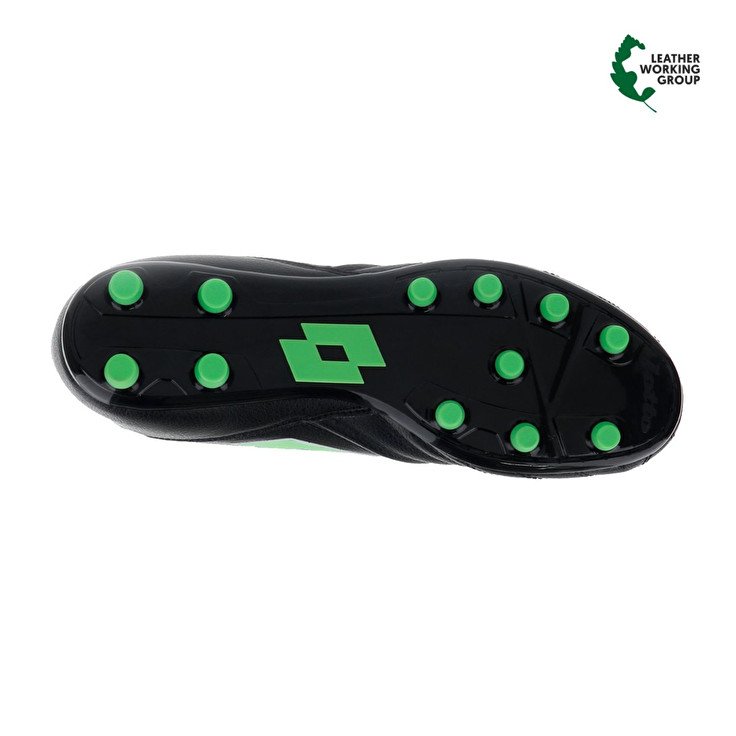 Men Lotto Stadio 300 Iii Fg Soccer Shoes Black / Green | 31798-MUAH