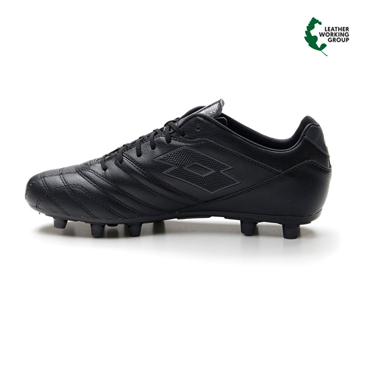 Men Lotto Stadio 300 Iii Fg Soccer Shoes Black | 17538-GOLR