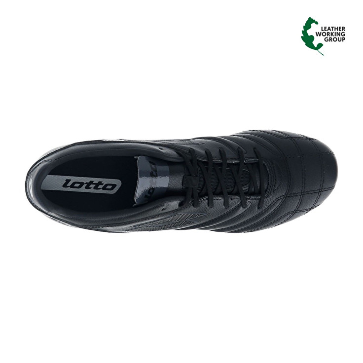 Men Lotto Stadio 300 Iii Fg Soccer Shoes Black | 17538-GOLR