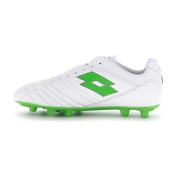 Men Lotto Stadio 705 Fg Soccer Shoes White / Green | 19320-ZVEC