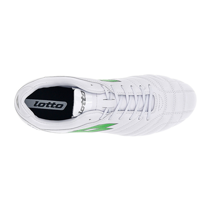 Men Lotto Stadio 705 Fg Soccer Shoes White / Green | 19320-ZVEC