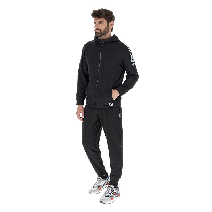 Men Lotto Suit Diamond Tracksuits Black | 75086-QZIM