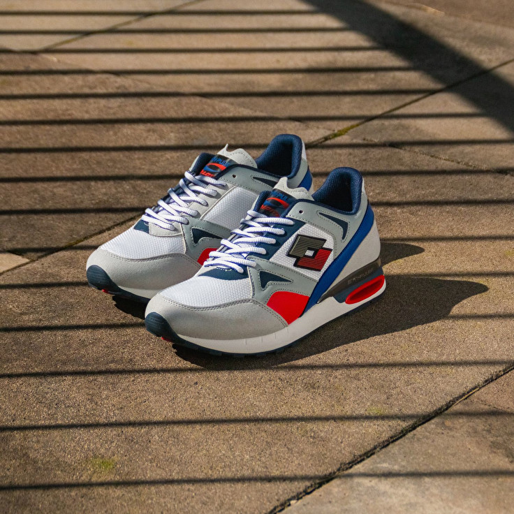 Men Lotto Synpulse '93 Ii Amf Sneakers White / Blue / Red | 36840-WHSN