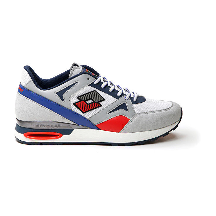 Men Lotto Synpulse \'93 Ii Amf Sneakers White / Blue / Red | 36840-WHSN