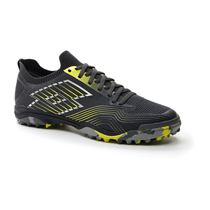 Men Lotto Tacto 250 Tf Soccer Shoes Silver / Green | 06748-ETAG