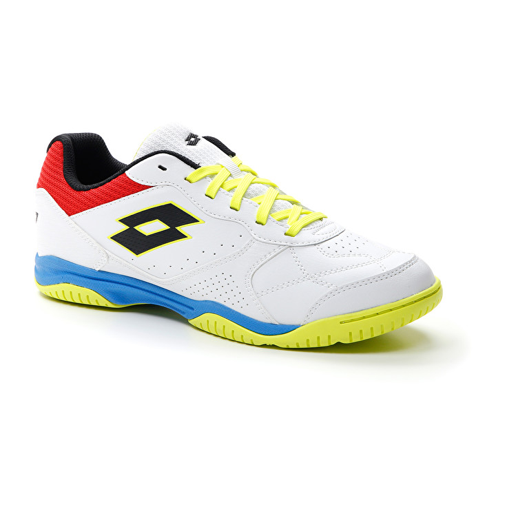 Men Lotto Tacto 300 Vii Id Soccer Shoes White / Blue / Red / Green | 98127-VWLA