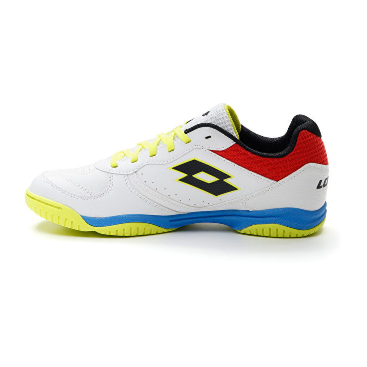 Men Lotto Tacto 300 Vii Id Soccer Shoes White / Blue / Red / Green | 98127-VWLA