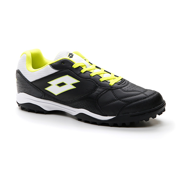 Men Lotto Tacto 300 Vii Tf Soccer Shoes Black / White / Green | 91846-WLNE