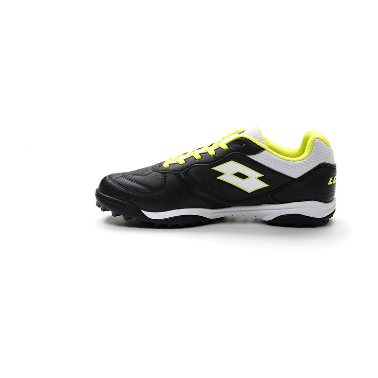 Men Lotto Tacto 300 Vii Tf Soccer Shoes Black / White / Green | 91846-WLNE