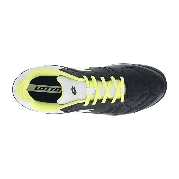 Men Lotto Tacto 300 Vii Tf Soccer Shoes Black / White / Green | 91846-WLNE