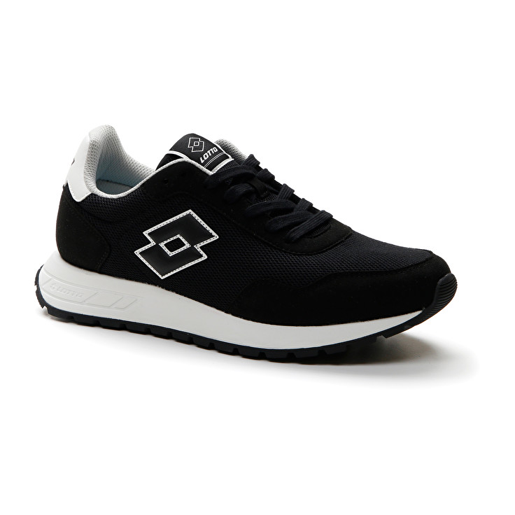 Men Lotto Trainer 2000 Amf Sneakers Black / White | 26598-AFWL