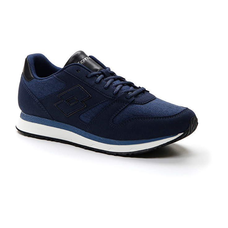 Men Lotto Trainer Amf Xix Cvs Sneakers Blue / Black | 75039-QWTI