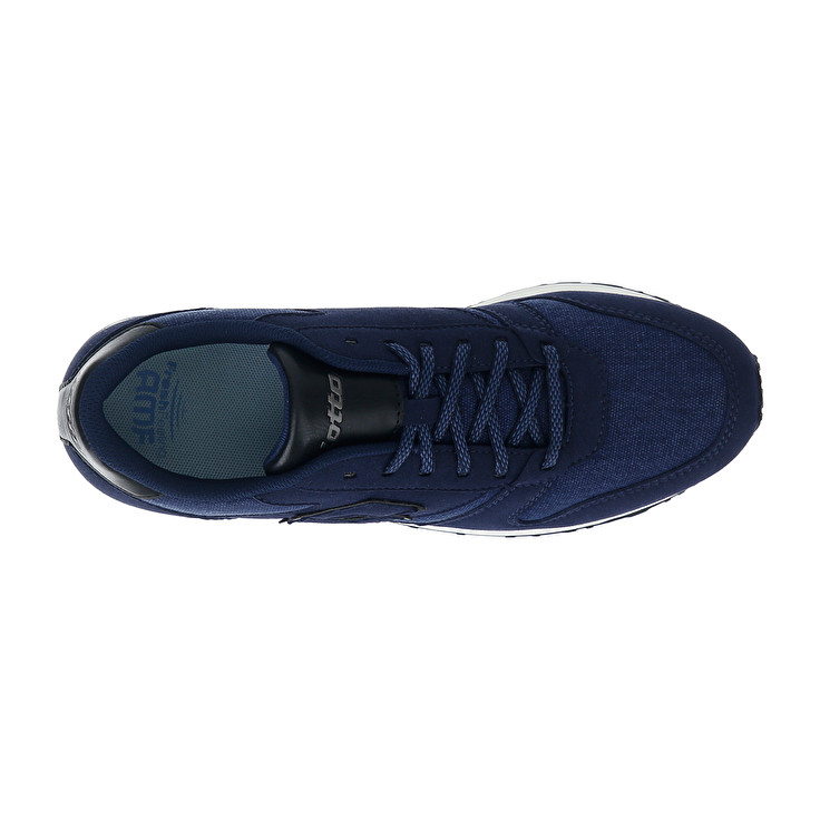 Men Lotto Trainer Amf Xix Cvs Sneakers Blue / Black | 75039-QWTI