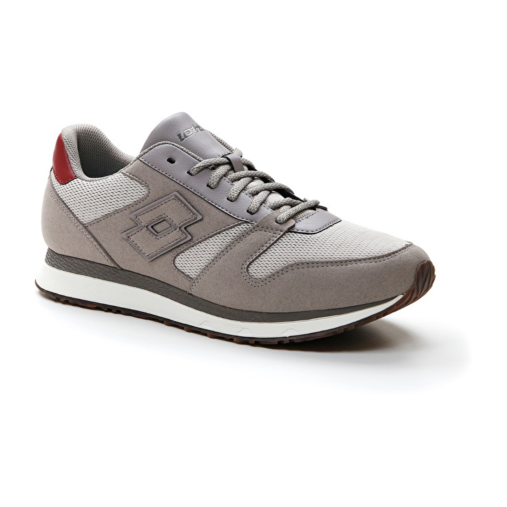 Men Lotto Trainer Amf Xix Msh Sneakers Grey / Grey | 24531-NVAP