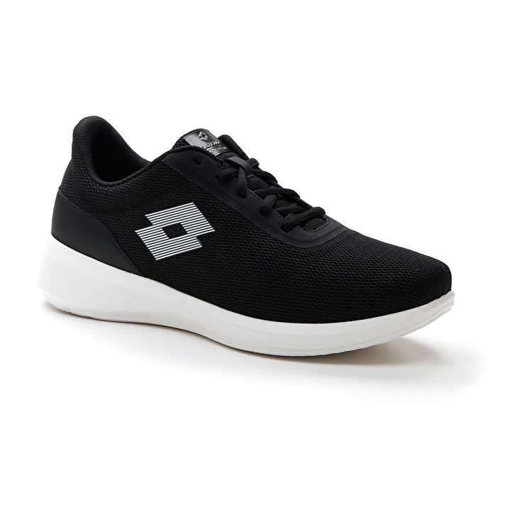 Men Lotto Verso Amf 1 Sneakers Black / White | 02673-WPDE