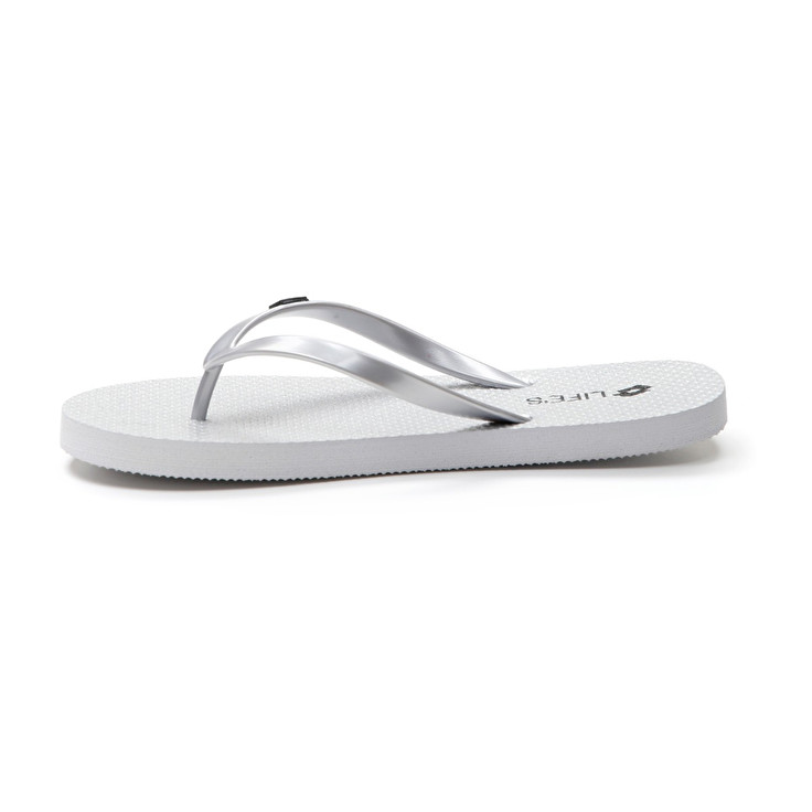 Women Lotto Hiva Flip Ii Glitter W Slippers Silver | 93178-PSXL