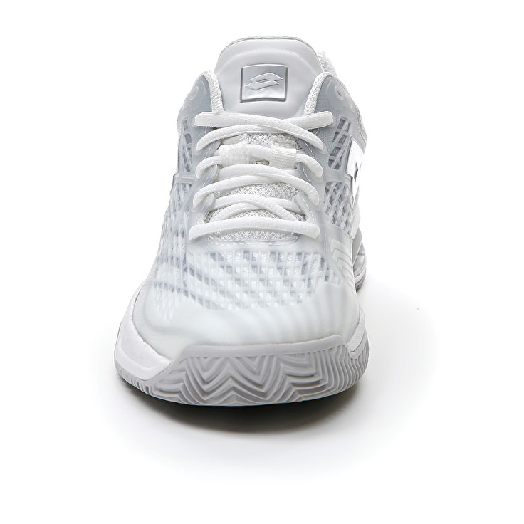 Women Lotto Mirage 100 Cly W Tennis Shoes White / Silver | 17683-QSXG