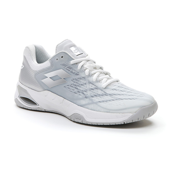 Women Lotto Mirage 100 Spd W Tennis Shoes White / Silver | 57461-SIJA