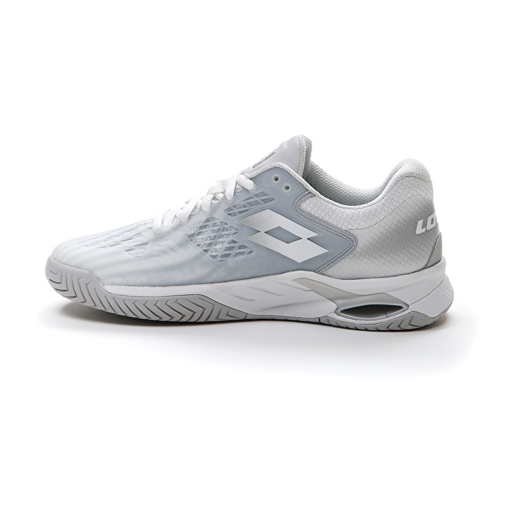 Women Lotto Mirage 100 Spd W Tennis Shoes White / Silver | 57461-SIJA