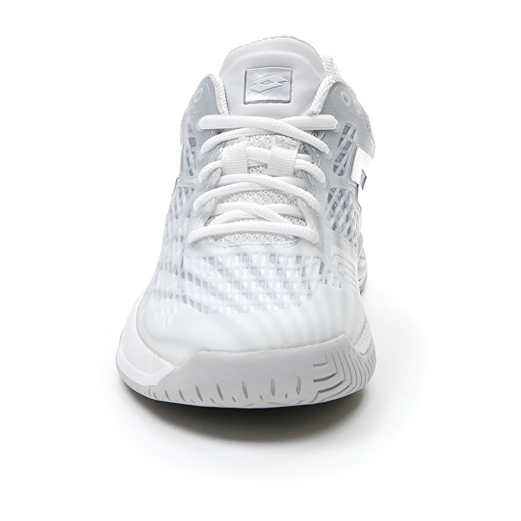 Women Lotto Mirage 100 Spd W Tennis Shoes White / Silver | 57461-SIJA