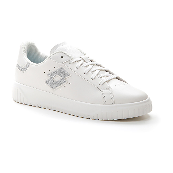 Women Lotto Venus Amf Ii Glitter W Sneakers White / Silver | 78921-ZAQC